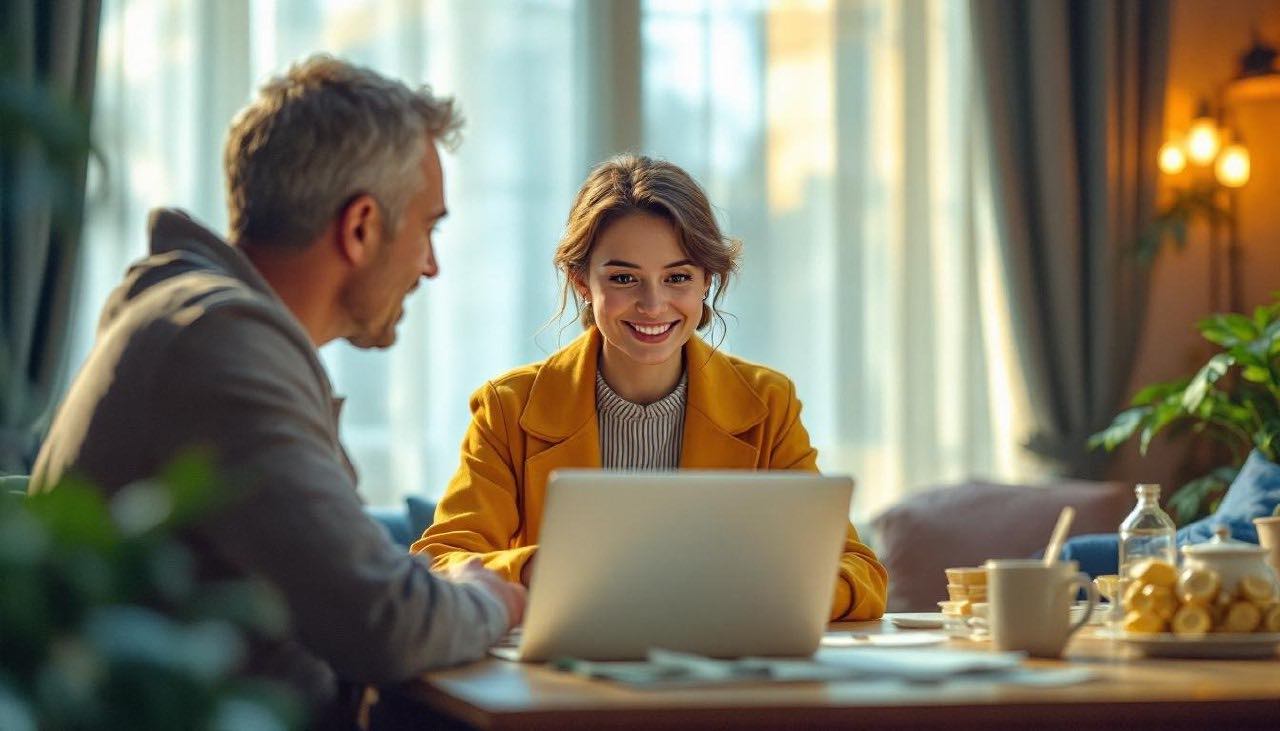 семья лаптоп