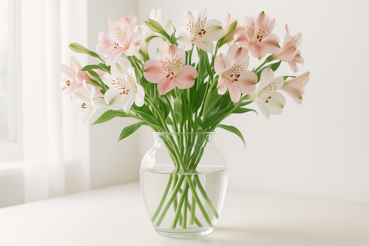 Альстромерии в букете